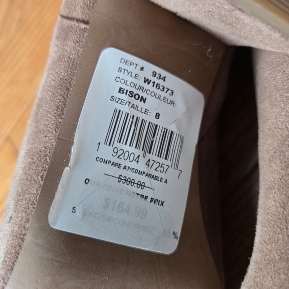 Cole Haan Elyse Brown Suede Ankle Boots In Bison Size 8 - Picture 15 of 15